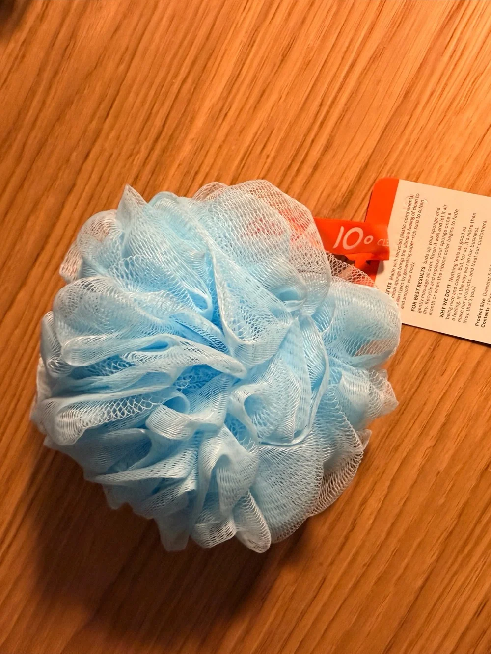 NWT Cleanlogic Recycled Mesh Sponge Loofah For Shower or Bath
